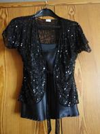 Feestelijk setje bolero met topje van Together, nieuwstaat, Maat 38/40 (M), Together, Zwart, Ophalen of Verzenden