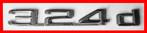 BMW 324 d ORIGINEEL LOGO BADGE EMBLEEM (op kofferdeksel)), Envoi, BMW