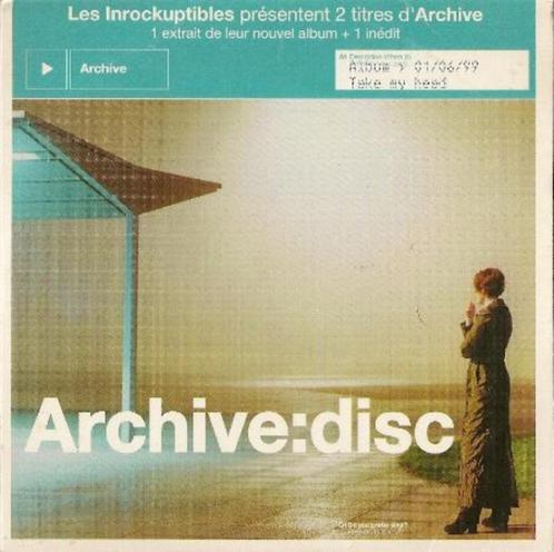 ARCHIVE - CLOUD IN THE SKY - LES INROCKUPTIBLES CD SINGLE, Cd's en Dvd's, Cd Singles, Gebruikt, Overige genres, 1 single, Verzenden