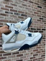 Air Jordan 4 retro “Midnight Navy”, Wit, Ophalen of Verzenden, Sneakers, Gedragen
