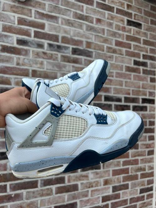 Air Jordan 4 retro “Midnight Navy”, Kleding | Heren, Schoenen, Gedragen, Sneakers, Wit, Ophalen of Verzenden