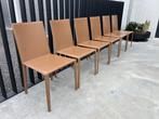 Arper Norma stoelen | leder |, Huis en Inrichting, Verzenden, Design, Leer, Zo goed als nieuw