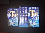 TDK 240 VHS Tapes - 4uur opname per cassette (9 stuks) NIEUW, Alle leeftijden, Ophalen of Verzenden, Nieuw in verpakking