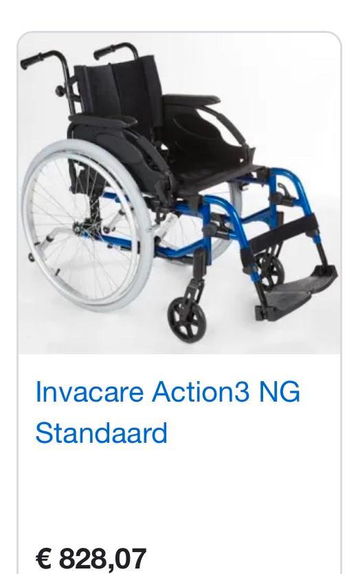 Invacare Action 3NG, Diversen, Rolstoelen, Nieuw, Ophalen