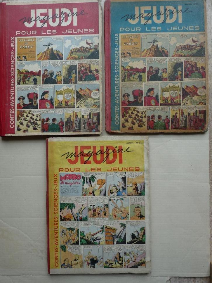 Lot - Magazines Zorro et Jeudi-magazines - 1946/1947, Boeken, Stripverhalen, Gelezen, Ophalen of Verzenden
