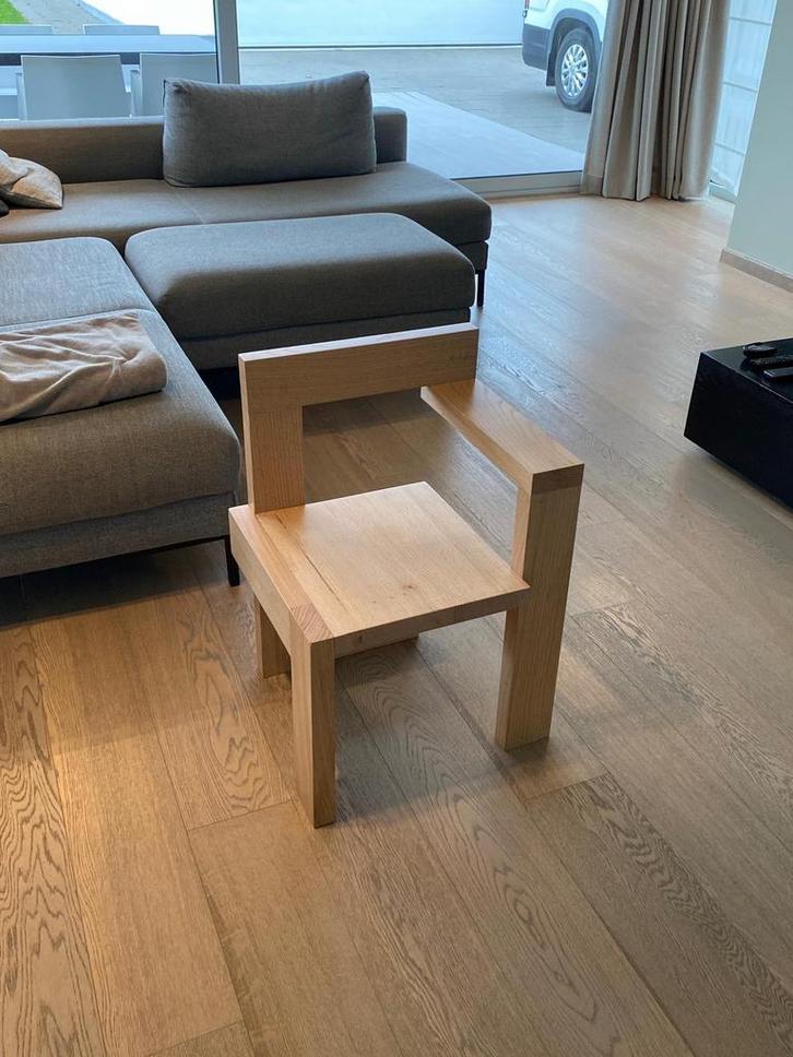 Rietveld ‘Steltman’ stoel design replica, Huis en Inrichting, Stoelen, Hout, Ophalen