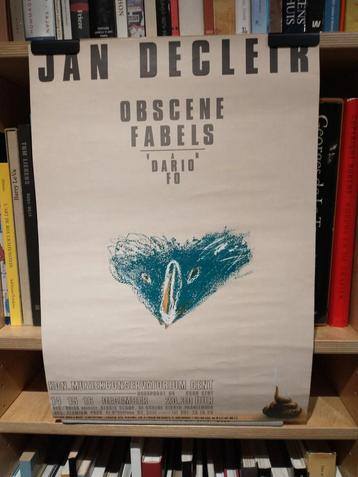 Jan Decleir obscene fabels van Dario Fo affiche, Enlèvement ou Envoi, Utilisé