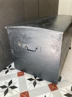 charmante houten koffer/ zwart, Ophalen, Gebruikt