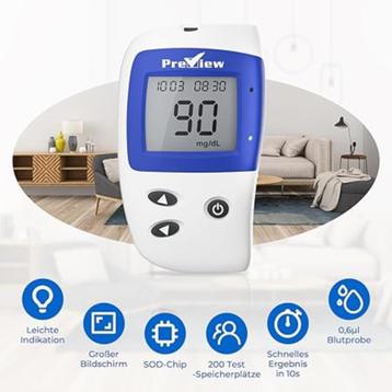 Glycomètre mg/dL, glucomètre, livraison rapide et gratuite, Envoi, Neuf