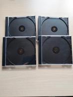 10 lege CD-doosjes. Zwart Kunststof.  Geen jewelcase., CD & DVD, CD | Autres CD, Comme neuf, Enlèvement
