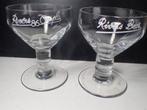 2 oude bierglazen Rivers De Hertog Antwerpen, Ophalen of Verzenden, Gebruikt, Glas of Glazen, Overige merken