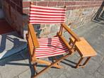 Vintage plooistoel en tafeltje, Antiek en Kunst, Ophalen of Verzenden