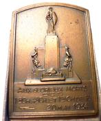 Bronzen plaquette, herdenkingsmedaille ..., Enlèvement ou Envoi, Bronze
