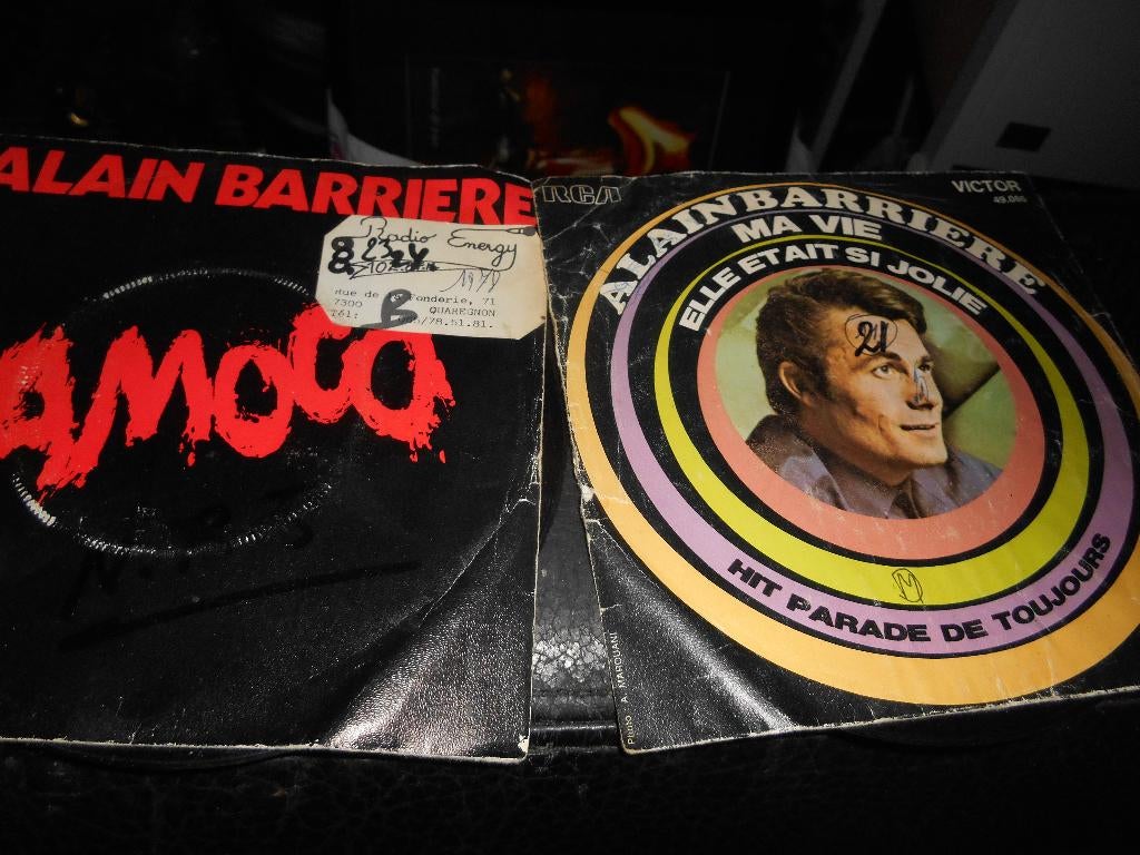 45T lot de 2 Alain Barriere, Enlèvement ou Envoi