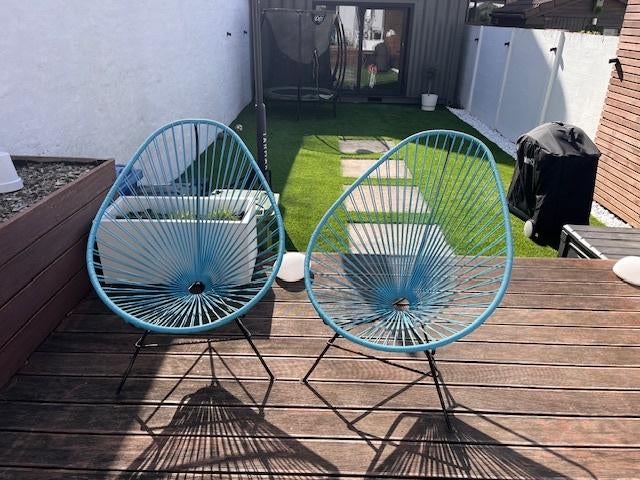 Originele Silla Acapulco stoelen (hemelsblauw), Overige materialen, Gebruikt, Loungeset, Stoel