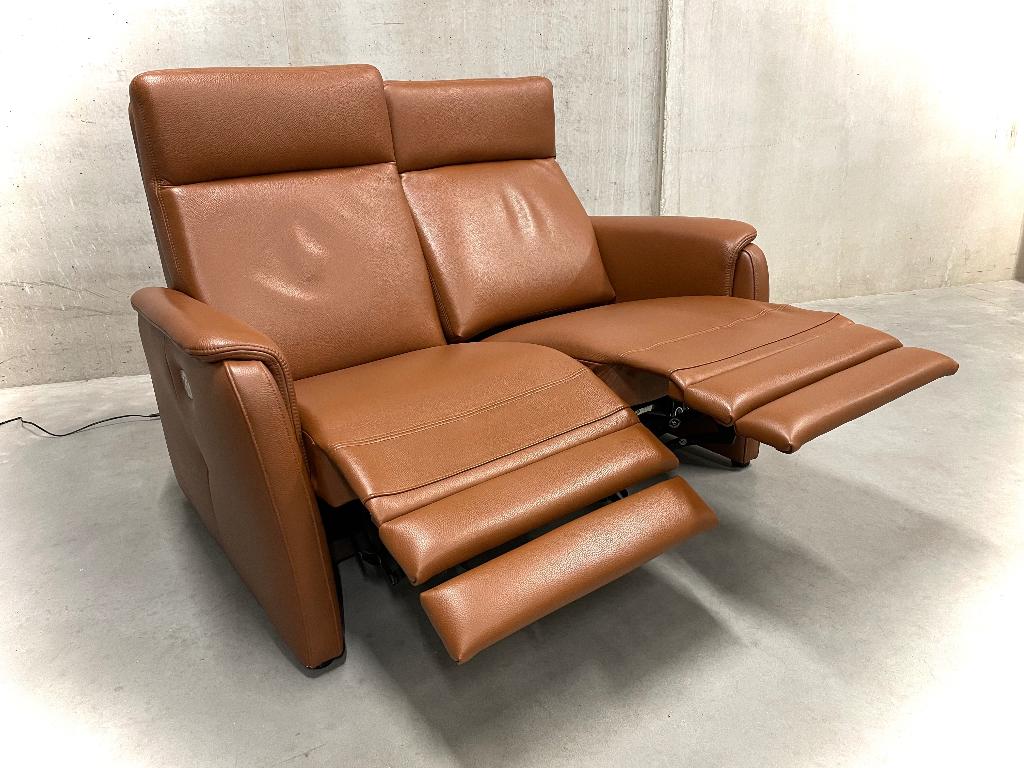 Leder zetel met relaxen - Mecam - NIEUW ! !, Huis en Inrichting, Zetels | Zetels en Chaises Longues, Ophalen, Nieuw, Leer