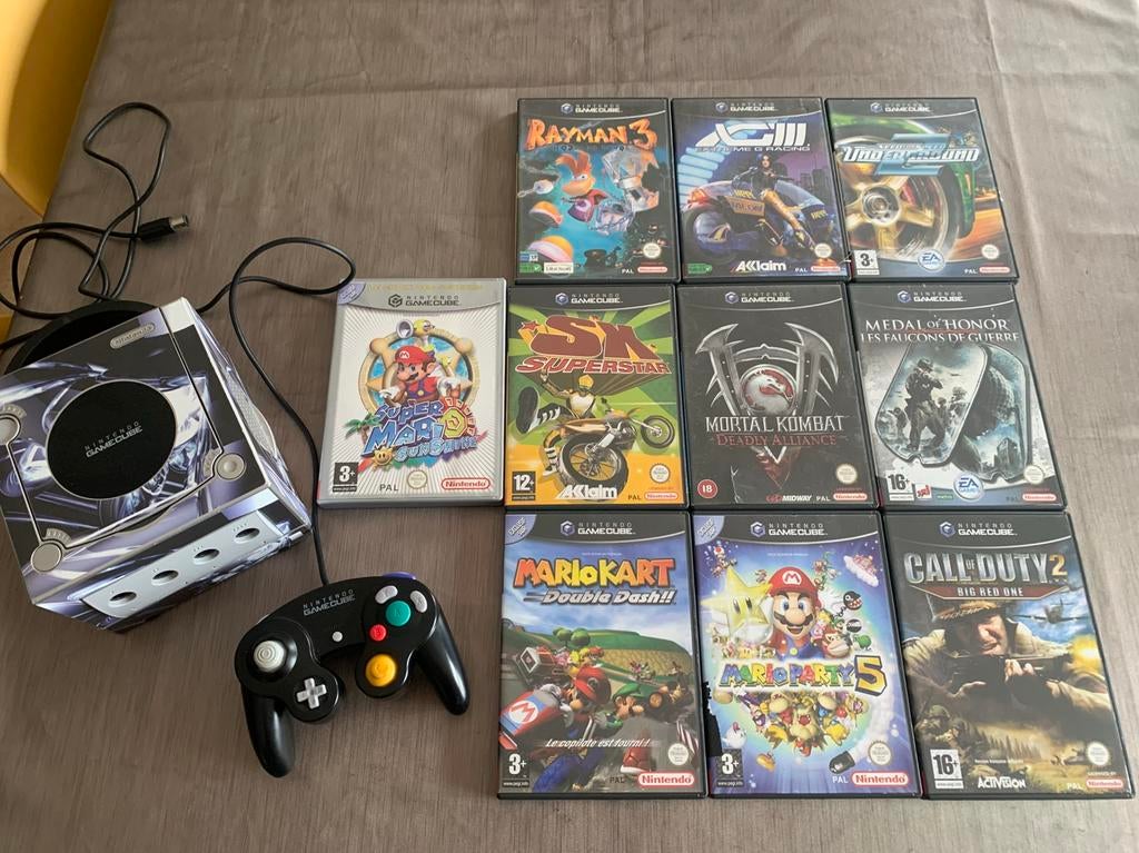 Game Cube + manette + 10 jeux et câbles, Games en Spelcomputers, Spelcomputers | Nintendo GameCube, Ophalen of Verzenden, Gebruikt