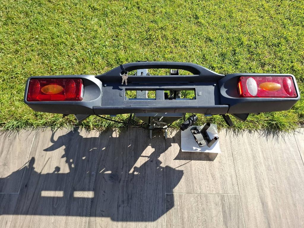 Fietsendrager voor 2 fietsen, Auto diversen, Fietsendragers, Ophalen, Gebruikt, 2 fietsen, Trekhaakdrager