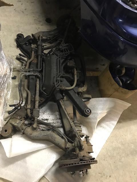Mitsubishi 3000GT VR4 subframe + diff + ophanging achteraan, Auto-onderdelen, Ophanging en Onderstel, Gebruikt