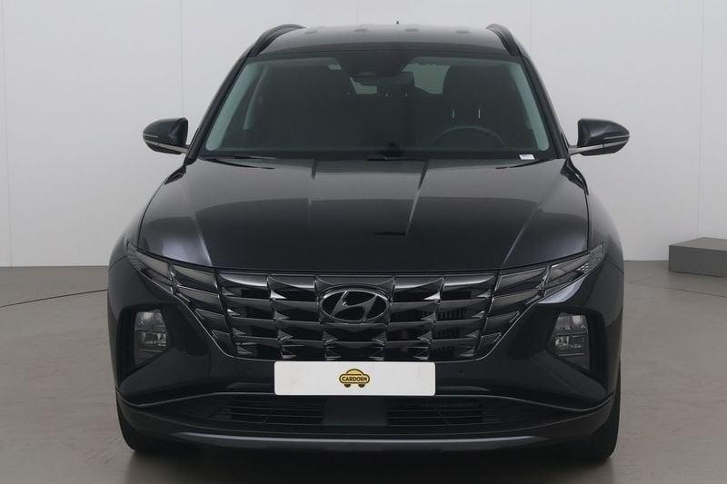 Hyundai Tucson 1.6 t-gdi shine dct 150 AT, 1566 kg, Gebruikt, 4 cilinders, Zwart