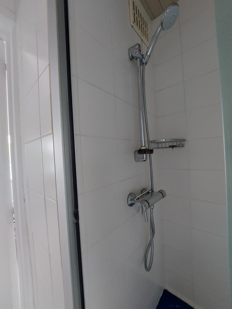 Mengkraan en handsproeier voor douche grohe, Ophalen, Gebruikt, Inox, Kraan
