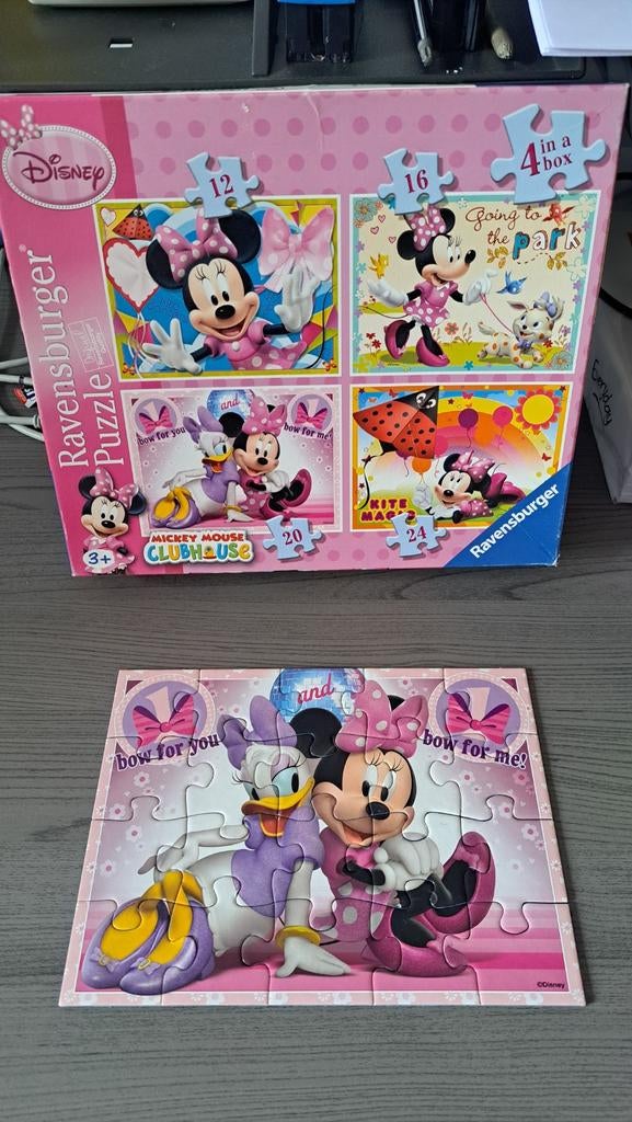 4 puzzels in 1 - Mickey Mouse, Ophalen