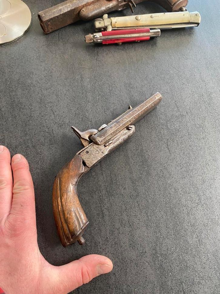 Ancien pistolet, Verzamelen, Militaria | Algemeen, Ophalen of Verzenden
