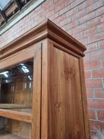 Teak vitrinekast/buffetkast art:39/26.2, Ophalen, Indo., 150 tot 200 cm, Teakhout