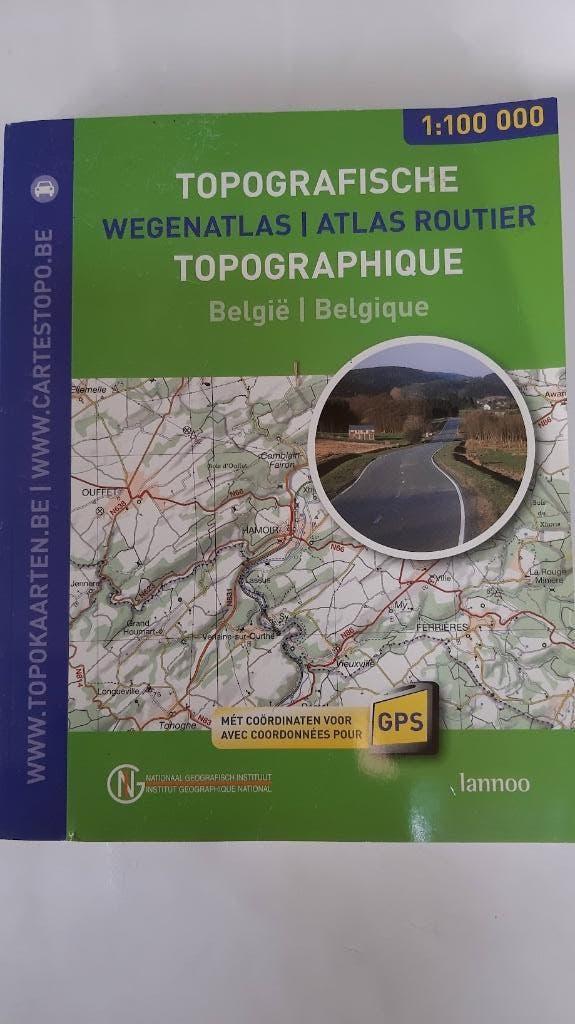 Wandelen Topografische wegenatlas Belgie Atlastopographique, Boeken, Atlassen en Landkaarten, Nieuw, Overige typen, België, 2000 tot heden