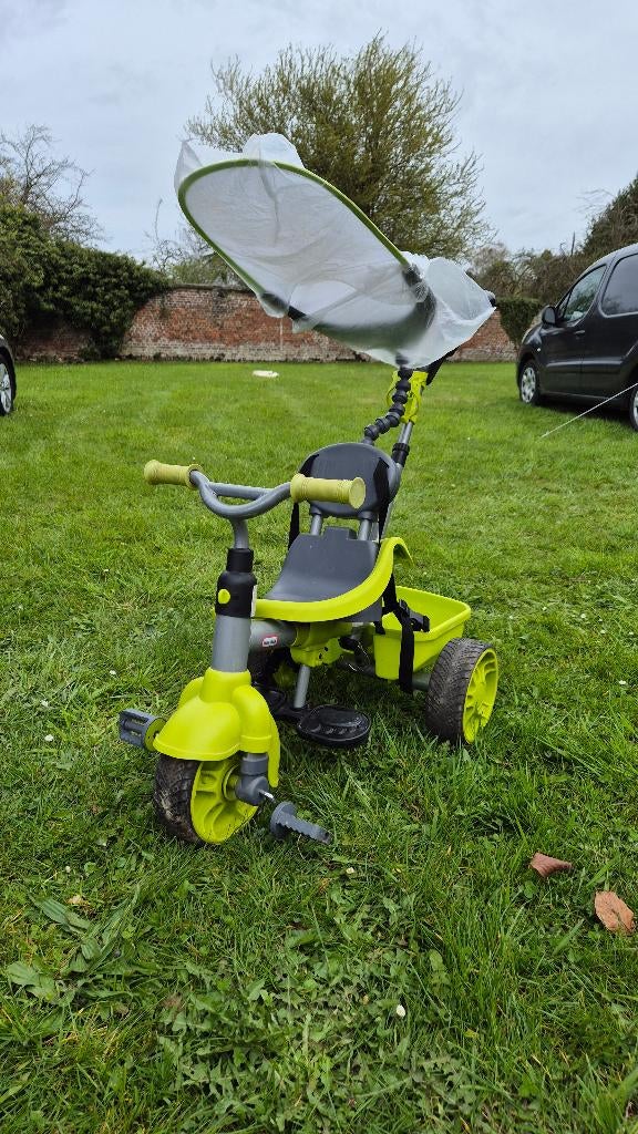 Tricycle évolutif vert, parfait pour enfants en bas âge, Vélos & Vélomoteurs, Enlèvement, Comme neuf, Tige de poussée