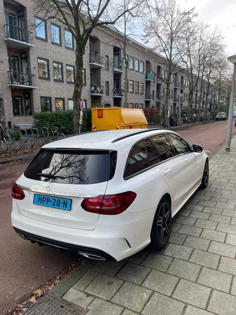 Mercedes-Benz C-Klasse C220 d 194pk 4MATIC 9G-TRONIC 2019, Automaat, Wit, Leder, Particulier