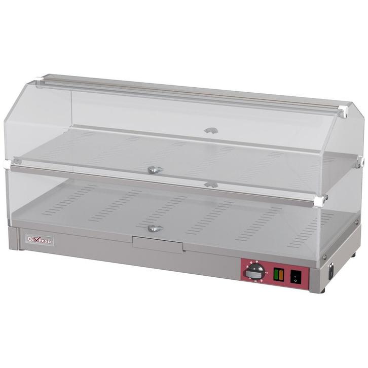 Vitrine chauffante à poser, 2 étages L800mm, Hobby & Loisirs créatifs, Articles de fête, Neuf, Article de fête, Envoi