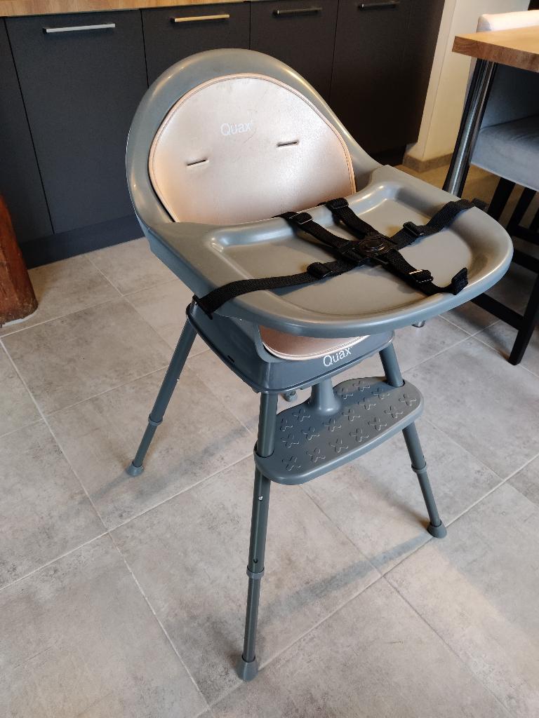 Chaise haute Ultimo 3 - QUAX + coussin réducteur, Enlèvement, Comme neuf, Chaise de table, Ceinture(s)