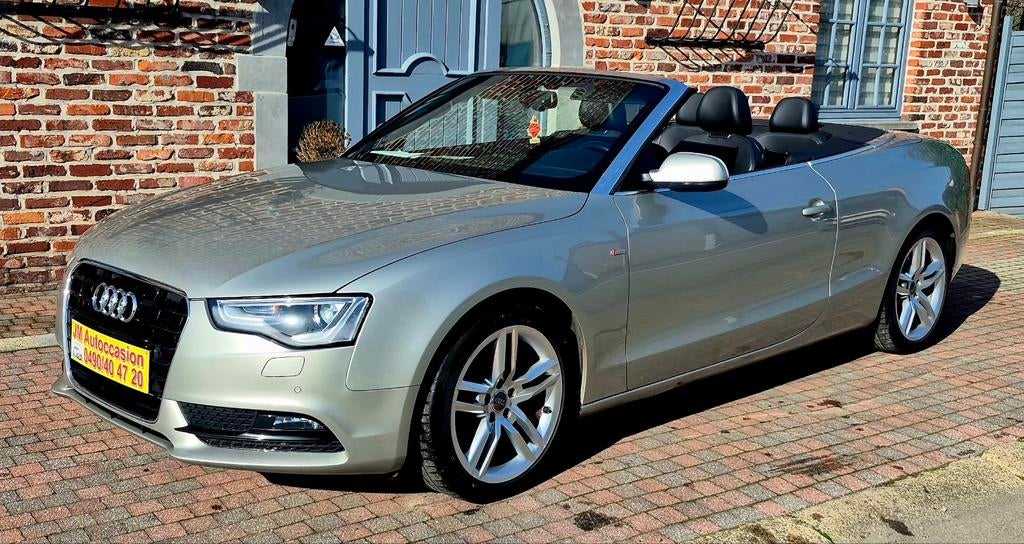 Audi a5 s-line cabriolet 2.0 tdi 190ch, Autos, Audi, Cuir, Argent ou Gris, Achat, Entreprise