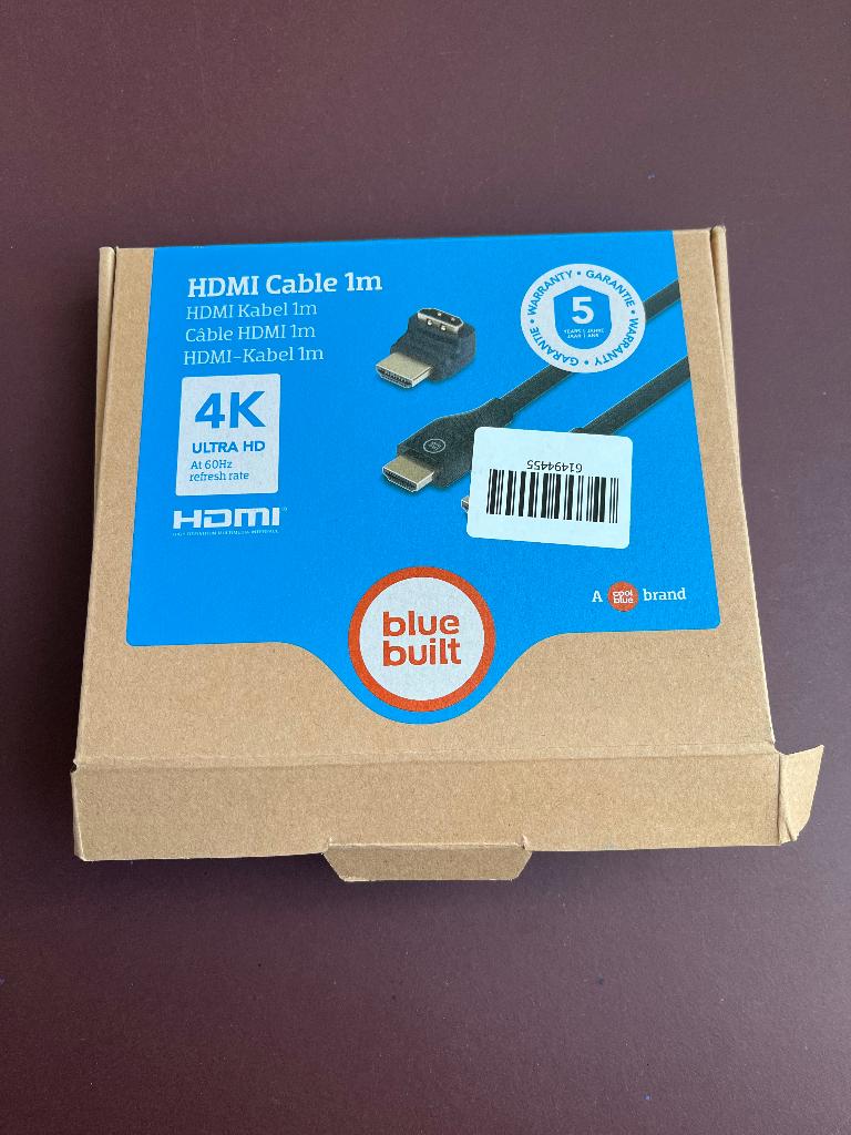 HDMI kabel 1m, Ophalen, Zo goed als nieuw, Minder dan 2 meter, HDMI-kabel