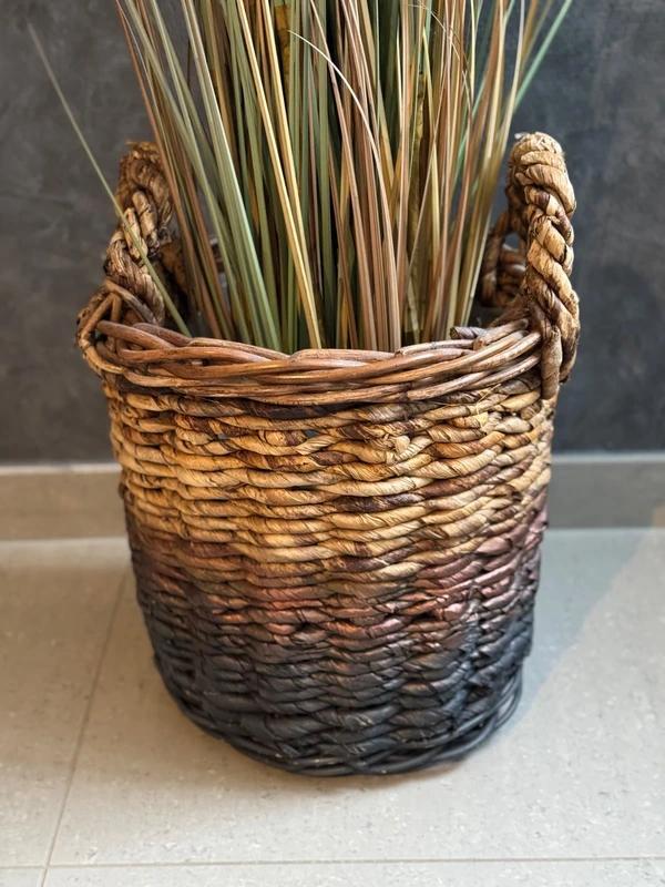 Grote mand - grote bloempot - rieten mand - rieten bloempot, Huis en Inrichting, Woonaccessoires | Schalen en Manden, Mand, Ophalen