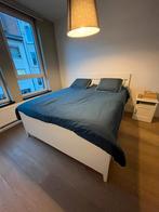 Bed (Bedrame, Bedbodem en Matras), Comme neuf, Enlèvement, 200 cm, Deux personnes