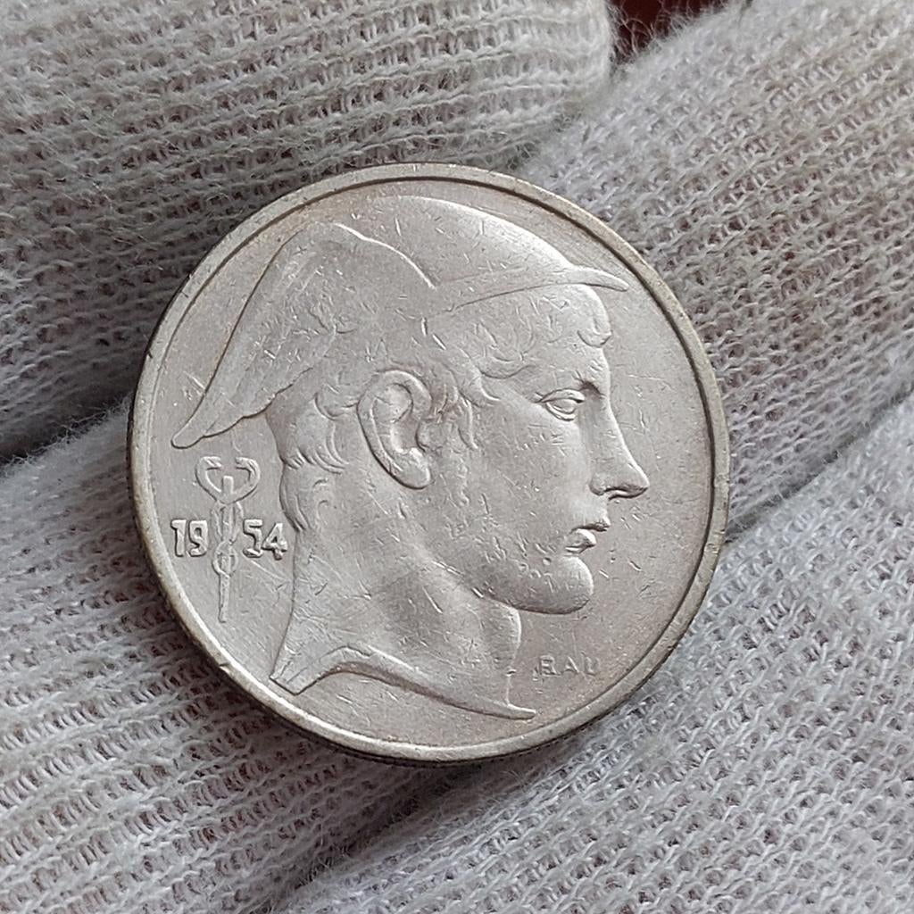 Piece de monnaie / Belgique / 20 Francs / 1954 FR / + RARE, Enlèvement ou Envoi, Monnaie en vrac, Argent, Argent
