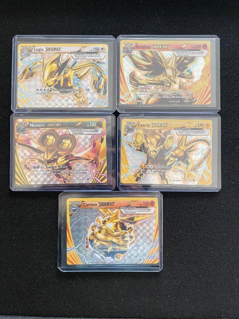 Pokémon Break kaarten lot, Hobby en Vrije tijd, Ophalen of Verzenden, Zo goed als nieuw, Meerdere kaarten, Foil