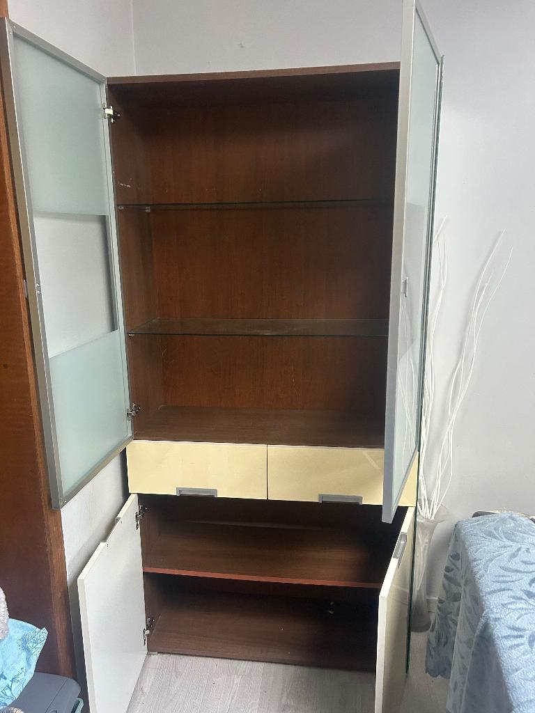 Kast, Huis en Inrichting, Kasten | Buffetkasten, Ophalen, Gebruikt, Glas, 50 tot 100 cm