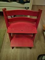 Tripp trapp meegroeistoel rood, Kinderen en Baby's, Kinderstoelen, Ophalen, Gebruikt, Meegroeistoel, Aanschuifbaar