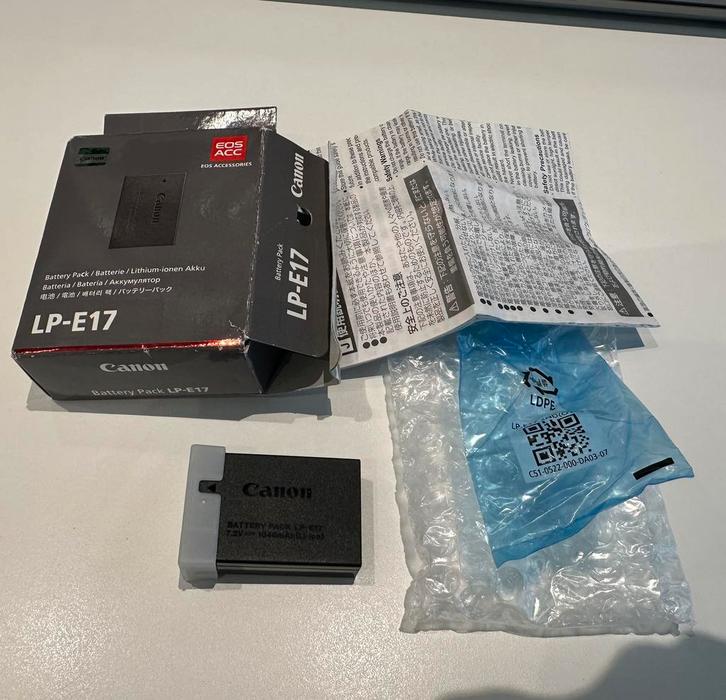 Canon LP-E17, TV, Hi-fi & Vidéo, Photo | Accumulateurs & Batteries, Enlèvement ou Envoi