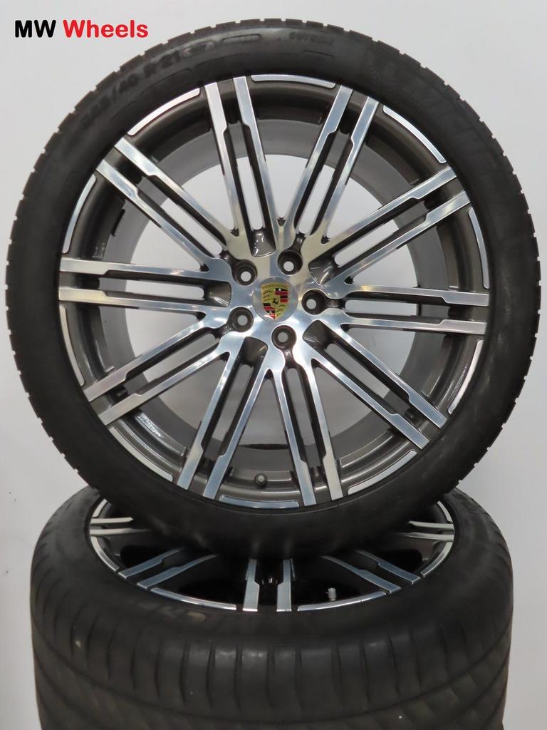 Porsche 21 inch Origineel velgen Macan Turbo met zomerbanden, Pneus et Jantes, 265 mm, Pneus été, -