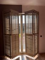 Houten shutters / luiken – 2 sets – 233 cm hoog, Ophalen, Zo goed als nieuw, Crème