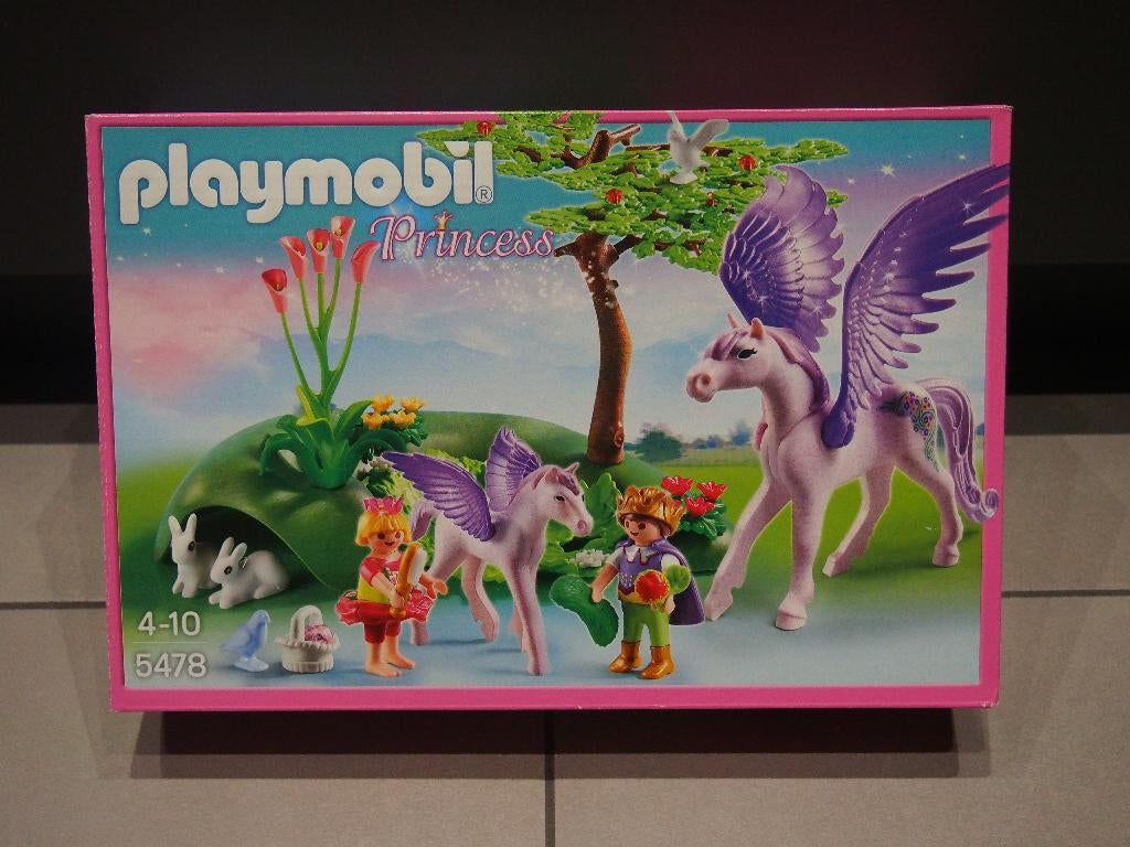 Playmobil set 5478 Koningskinderen met pegasus en veulen, Kinderen en Baby's, Speelgoed | Playmobil, Zo goed als nieuw, Complete set