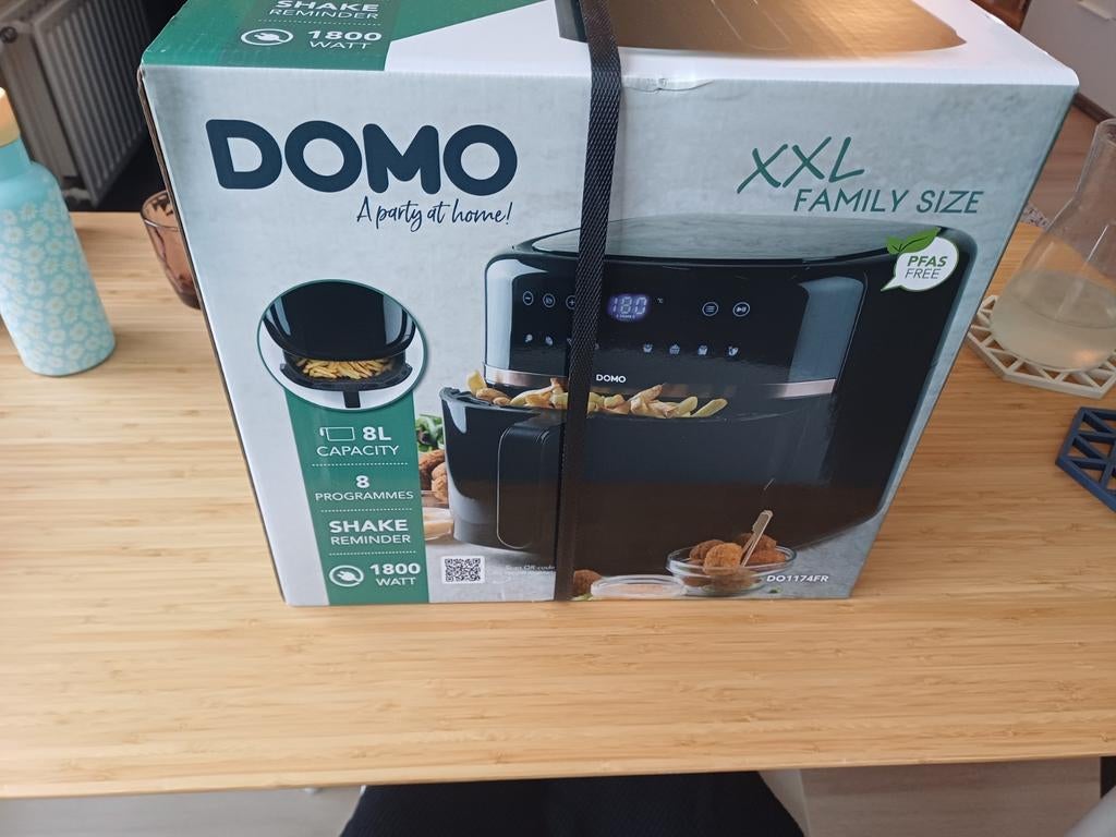 Airfryer DOMO, Electroménager, Friteuses à air, Enlèvement, Neuf, Friteuse à air XXL, 1500 grammes ou plus