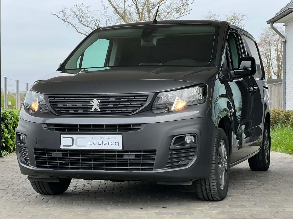 peugeot partner 2023 automaat 3 zitpl trekh 2 schuifdeuren, Auto's, Stof, 4 cilinders, Navigatiesysteem, Diesel