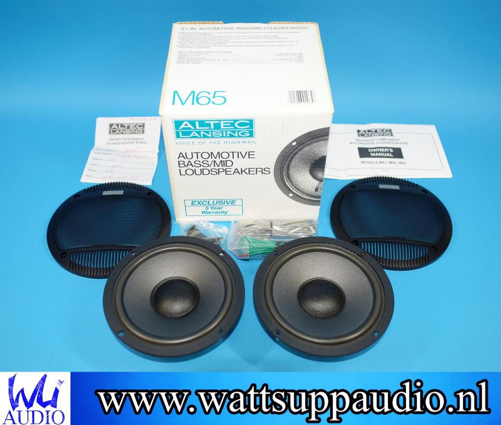 ALTEC LANSING M65 Automotive BASS/MID Speakers 16.5cm/6.5'', Auto diversen, Autospeakers, Nieuw, Ophalen of Verzenden