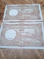 20 franken 1941 2 stuks, Postzegels en Munten, Bankbiljetten | België, Verzenden
