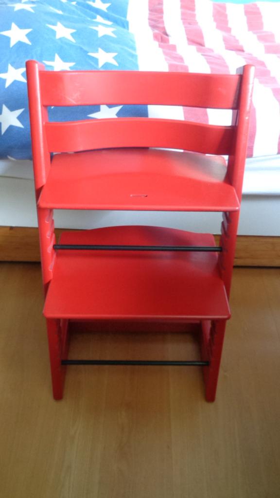 tripp trapp stoel, Ophalen, Zo goed als nieuw, Meegroeistoel, Aanschuifbaar